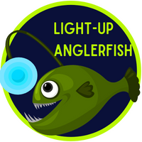 Light Up Angler Fish Badge