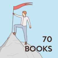 Kids: 70 books read Badge