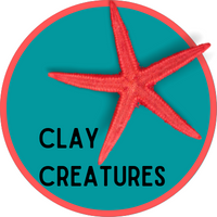 Air-Dry Clay Ocean Creatures Badge